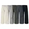 2026 Nuevos Pantalones de Trabajo Vintage Lavados y Desgastados de Alta Calle Americana para Hombres y Mujeres, Pantalones Largos Rectos Sueltos de Pierna Ancha