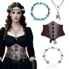 Set de Guirnalda y Tocado de Halloween Transfronterizo Cinturón Cadena para la Cintura Collar Accesorios para Fiesta de Disfraces Cosplay