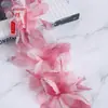 Cerca de 14cm Flores Estereoscópicas em Relevo Gradiente Têxteis para Casa Decoração de Janela Decoração de Roupas Acessórios de Renda Artesanais DIY