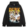 Camiseta de manga corta estampada LilDurk Reardecker Hip-hop retro americano transfronterizo, sudadera de cuello redondo de manga larga con capucha