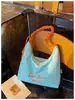 Bolsa Tote com Letras Série Laranja Doce com Sal Marinho Edição Limitada de Verão para Menina Atmosfera Clara e Fresca Bolsa Transversal Casual Versátil
