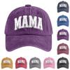 Gorra de béisbol de algodón lavado con estampado transfronterizo, estilo Old Torre, estilo retro de comercio exterior para hombre, con diseño de explosiones y parte superior blanda.