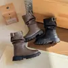 Botas Infantiles 2026 Estilo Otoño Niños Niñas Botas tipo Martin Botas de Piel Botas Cortas Modernas Geniales Botas de Caña Alta Niños Medianos y Grandes