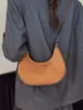 Bolsa de Dumpling Portátil Simples Retro Transfronteiriça para Mulheres Outono 2025 Nova Casual Nicho Luxo Leve Ombro Único Transversal