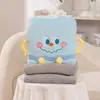 Combo de Almohada y Manta con Forma de Pastel para Siesta, Engrosado, Plegable para Uso en Coche, Manta de Siesta para Oficina, Dos en Uno