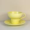 Taza de café personalizada estilo ins transfronterizo taza vintage de gres taza para latte par de tazas para pareja taza de cerámica para café platillo