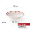 Mesa Tendencia Nacional Melamina Platos Tazones Comerciales para Fideos Olla Caliente Platos Especiales Buena Suerte y Prosperidad Estilo Hong Kong Tazones de Arroz Tazones de Arroz con Patas de Cerdo