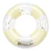 Flotador blanco transparente de la fábrica de flotadores, flotador grueso de moda estilo ins para adultos para niñas de 6 a 10 años y mujeres adultas