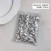 Pedras de Strass Octogonais Azuis da Moda para Nail Art, Pedras de Strass Super Brilhantes com Fundo Reto, Pedras de Strass de Vidro Cristal para Unhas, Pedras de Strass Azuis Claras de Formato Irregular