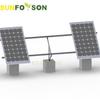 Acessórios fotovoltaicos suporte fotovoltaico suporte solar telhado plano ajustável galvanizado solar acessórios de suporte fotovoltaico