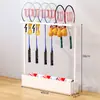 Rack de Armazenamento de Raquetes de Badminton e Tênis para Sala de Estar Rack de Armazenamento de Badminton de Grande Capacidade para Casa Cesta de Armazenamento para Esportes e Fitness