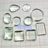 Gran Venta Cristal Artificial Vidrio Accesorios para Joyería DIY Parche de Piedra de Tiempo Hemisferio Redondo Oval Gota de Agua Tarjeta de Color
