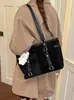 Bolsa Tote de Mão Vintage Tendência de Grande Capacidade para Mulheres, Novo Modelo Outono 2026, Alto Valor, Bolsa de Ombro Simples e Estilosa