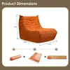 Sofá Perezoso Caterpillar para Sala de Estar, Se Puede Usar para Dormir y Recostarse, Adecuado para Balcón y Dormitorio, Sofá Individual de Moda, Reclinable Tatami