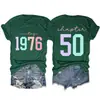Capítulo 50 vintage 1976 Amazon Wish sitio independiente moderna y cómoda camiseta de mujer de cuello redondo y manga corta
