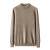 Suéter Grueso de Doble Hilo Joker Otoño/Invierno para Hombre 100 Cachemira Cuello Medio de Tortuga Sin Costuras Camiseta Base Tejida