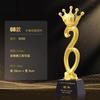 Nuevo trofeo de resina creativa trofeo de cristal actividad personalizada premio excelente empleado personalización de letras
