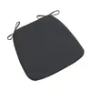 Almofada para Cadeira de Jantar Almofada de Assento em Forma de Ferradura Chinesa Universal para Todas as Estações Algodão Linho Antiderrapante Cor Sólida Protetor de Assento para Restaurante Casa Removível e Lavável