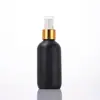 Em Estoque Frasco de Óleo Essencial Rosa Boston 30ml Frasco Spray 120ml Frasco com Conta-gotas Frasco Preto Fosco Frasco Dosador Cosmético