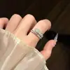 Anel para Dedo Indicador Aberto Ajustável Design de Cobra com Juntas de Bambu Japonês Coreano Microincrustado com Strass Estilo Fashion INS para Mulheres Versátil Cruzamento de Fronteiras