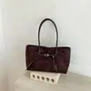 Bolso Tote Francés de Nicho para Mujer Simple Otoño Nuevo Estilo Moda Chic Gamuza Felpa para Viajar Hombro Único Portátil Trendy