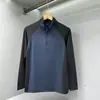 Ropa de Entrenamiento con Media Cremallera de Comercio Exterior Transfronterizo para Hombre de Secado Rápido de Manga Larga para Primavera, Otoño e Invierno Protección Solar Ropa Deportiva para Atletismo Running