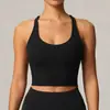 Camiseta de yoga transfronteriza más vendida para mujer, secado rápido, transpirable, entallada a la cintura, diseño de una sola pieza, espalda bonita, ropa deportiva para Pilates, sujetador deportivo