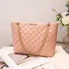 Comércio Exterior Atacado Bolsas Bolsas Femininas Corrente Acolchoada Bolsa Tote 2024 Nova Bolsa Feminina de Ombro Grande Capacidade Estilo Balde