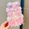 Pinza para el cabello con lazo de Súper Hada Princesa, Pinza para el cabello de flor de tela para niños, Nuevo para Niña Bebé, No daña el cabello, Pinza para el flequillo