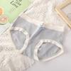 Calcinha feminina de cintura média, cor sólida, antibacteriana, virilha, confortável, respirável, sem rastros, calcinhas para meninas, shorts simples para estudantes