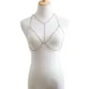 Joyería Popular Transfronteriza Europea y Americana, Estilo Retro Vintage, Cadena de Pecho Hueca de Moda Personalizada, Cadena Corporal Sexy Exagerada para Mujeres