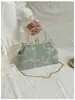 Exquisito Bolso Bordado con Encaje, Versátil para el Uso Diario, Bolso de Hombro para Vestidos de Fiesta, Bolso Bordado con Perlas para el Hombro