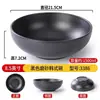 Cuenco de fideos comercial de melamina, estilo japonés, de plástico, similar a la porcelana, de color negro, para sopa de fideos de arroz, tazón grande malatang, tazón especial para restaurante de fideos.