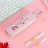 Estuche de lápices de frutas portátil de dibujos animados bolsa de papelería simple y fresca bolsa de almacenamiento portátil Estuche para lápices de estudiante con impresión de logotipo