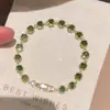 Estilo europeo y americano, sutilmente incrustado con circonita cúbica, pulsera versátil para mujer, lujo ligero, diseño de nicho con un toque de alta gama, ajustable y extensible, al por mayor