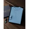 Sem costura! Outono e Inverno Gola alta masculina Malha de Caxemira Linha Única Pronto para Vestir Versátil Malharia Malharia Caxemira