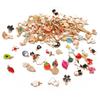 Aretes de aleación de dibujos animados con gota de aceite, joyería, colgante pequeño, bricolaje, hechos a mano, caseros, aretes, clip para la oreja, bolsa de material, accesorios para collar