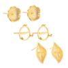 Pendientes de plata de ley S925 con soporte vacío para mujer, pendientes de perlas de bricolaje, soporte vacío, gancho para la oreja de jaspe de cera de abeja, clip para la oreja, accesorios para pendientes