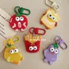 Juguete Divertido y Original de Comida de Dibujos Animados Tostada, Papas Fritas, Tomate Llavero Colgante de Acrílico Linda Decoración para Bolsa Regalo