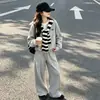 Conjunto de Duas Peças Estiloso de Outono para Meninas 2026 Novo Conjunto Casual para Crianças Médias e Maiores Moda Primavera e Outono Roupas Infantis Soltas Tendência