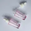 Botellas de Vidrio para Aceites Esenciales de 5 ml-10 ml en Stock del Fabricante, Botellas Pequeñas de Gotero Rosadas, Botellas Dispensadoras de Aceite Esencial