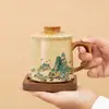Mil Li de Montanhas e Rios Presentes Culturais e Criativos Conjunto de Chá Xícaras Lembranças Xícaras para Preparo de Chá Canecas Estampar Logotipo Dar para Líderes Anciãos