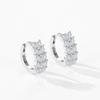 Aretes de plata esterlina S925 de diamante con forma de hoja de árbol para mujer, aretes de temperamento súper hada Mori de celebridad de internet, aretes de venta caliente transfronterizos