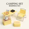 Juguetes de casa de juegos de mini muebles transfronterizos, escena en miniatura, cocina pequeña, casa de muñecas, sala de estar, decoración de escritorio, modelo