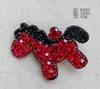 Grampo de Cabelo de Lingote Cheio de Diamantes Estilo Coreano para Ano Novo, Presilha Lateral de Cabelo de Alto Padrão, Clipe Pequeno Colorido de Diamante da Moda Personalizado