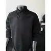 Sudadera para Hombre con Hilo Plateado de Chenilla Estilo Americano Cremallera Diagonal Cuello Alto Camiseta de Manga Larga Capa Base Capa Base Nuevo