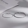 Pulsera para pareja para hombre y mujer un par de regalo de San Valentín tendencia de moda simple cadena lisa amantes pulsera cadena hueso de serpiente