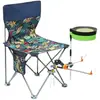 Silla de Pesca Multifuncional Plegable Plataforma de Pesca Salvaje Asiento de Pesca Taburete Pequeño Todoterreno Taburete Portátil de Pesca