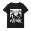 Nueva camiseta de anime japonés europeo y americano spell back battle manga corta bidimensional ropa para padres e hijos estudiante casual uniforme de clase estampado