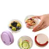 Taza de Fruta Drenable, Taza de Ensalada con Tenedor, Caja de Picnic Portátil, Taza de Desayuno de Gran Capacidad, Sellada y a Prueba de Fugas con Tapa